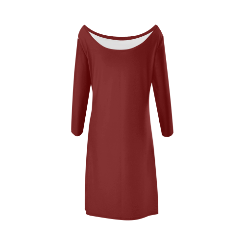 color blood red Bateau A-Line Skirt (D21)