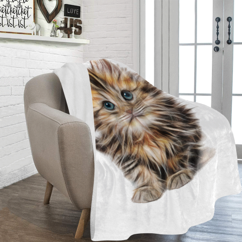 Lovely Cute Kitty Ultra-Soft Micro Fleece Blanket 60"x80"
