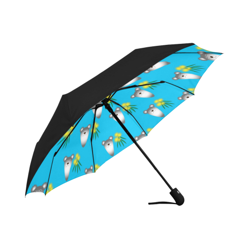 Australian Koala and Wattle Anti-UV Auto-Foldable Umbrella (Underside Printing) (U06)