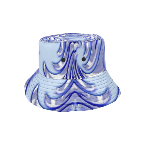 3-D Blue Ball All Over Print Bucket Hat