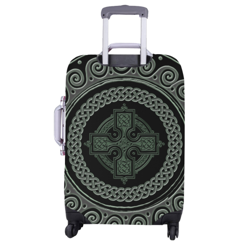 Awesome Celtic Cross Luggage Cover/Large 26"-28"
