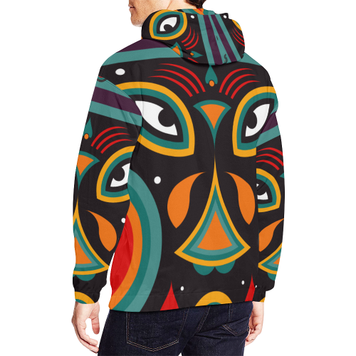 ceremonial tribal All Over Print Hoodie for Men/Large Size (USA Size) (Model H13)