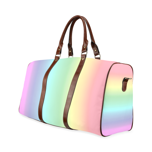 Pastel Rainbow Waterproof Travel Bag/Large (Model 1639)