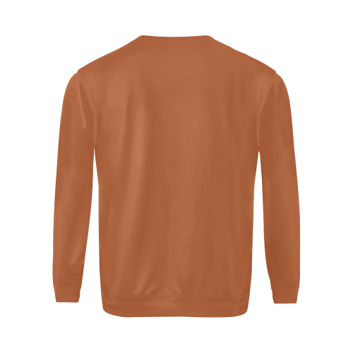 Crewneck Sweatshirt for Men (Black & Tan) All Over Print Crewneck Sweatshirt for Men (Model H18)
