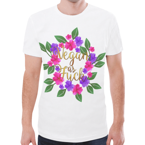 Vegan as Fuck Shirt New All Over Print T-shirt for Men (Model T45)