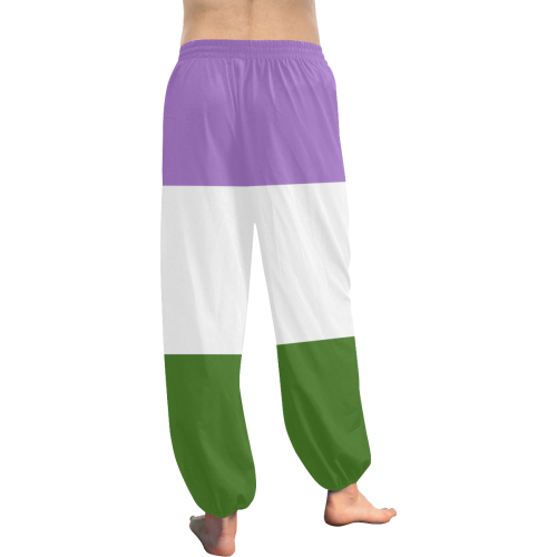 Genderqueer Flag Women's All Over Print Harem Pants (Model L18)