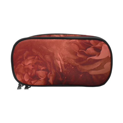 Wonderful red flowers Pencil Pouch/Large (Model 1680)