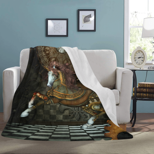 Steampunk, wonderful steampunk horse Ultra-Soft Micro Fleece Blanket 60"x80"