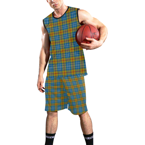 MacLeod of Argentina Tartan All Over Print Basketball Uniform
