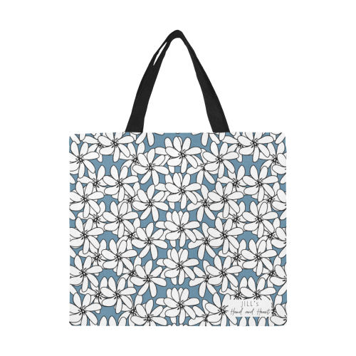 BLUE TIARE All Over Print Canvas Tote Bag/Large (Model 1699)
