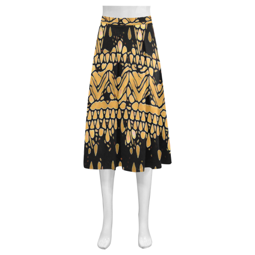 Lace Mnemosyne Women's Crepe Skirt (Model D16)