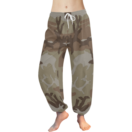 CAMOUFLAGE-DESERT 2 Women's All Over Print Harem Pants (Model L18)