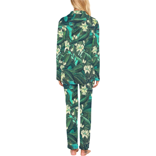 flowers #flowers #pattern Women's Long Pajama Set