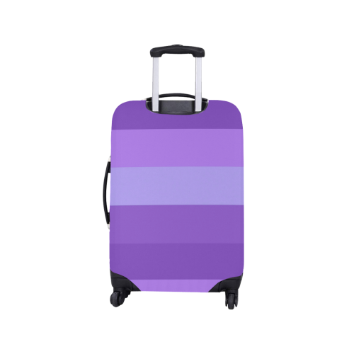Shades Of Purple Stripes Luggage Cover/Small 18"-21"