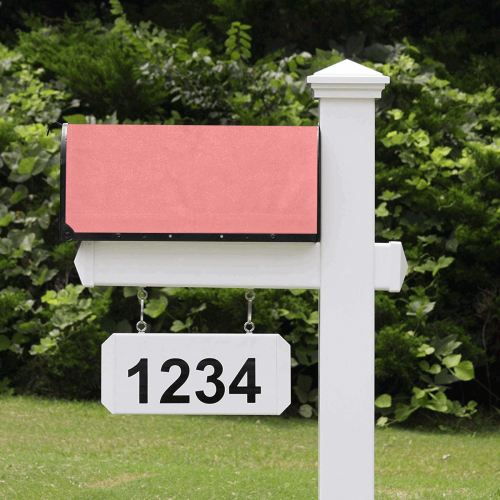 color light coral Mailbox Cover