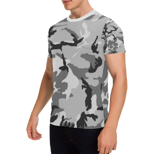 camouflage-95 Men's All Over Print T-Shirt with Chest Pocket (Model T56)