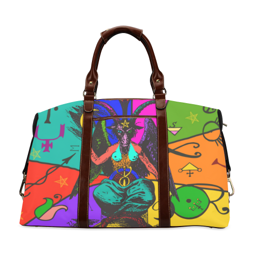Awesome Baphomet Popart Classic Travel Bag (Model 1643) Remake