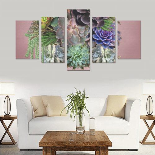 large succulent display Canvas Print Sets C (No Frame)