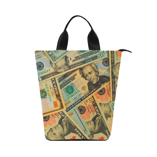 US DOLLARS 2 Nylon Lunch Tote Bag (Model 1670)