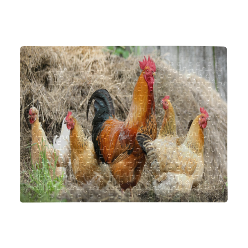 Farmside Roosters A3 Size Jigsaw Puzzle (Set of 252 Pieces)
