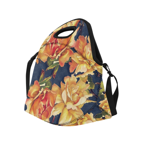 flowers #flowers #pattern #flora Neoprene Lunch Bag/Large (Model 1669)