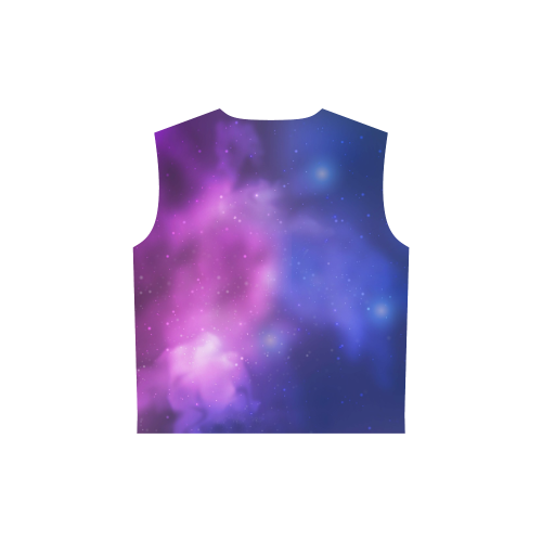 Space Blur All Over Print Sleeveless Hoodie for Women (Model H15)