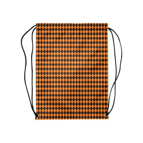 Halloween Diamond Pattern Medium Drawstring Bag Model 1604 (Twin Sides) 13.8"(W) * 18.1"(H)