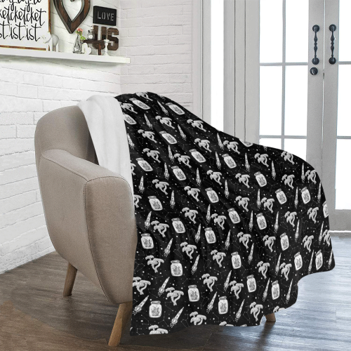 Witchcraft And Mushrooms Ultra-Soft Micro Fleece Blanket 50"x60"