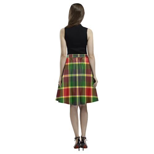 Old MacLachlan Tartan Melete Pleated Midi Skirt (Model D15)