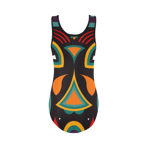 ceremonial tribal Vest One Piece Swimsuit (Model S04)
