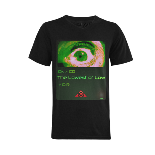 The Lowest of Low DOS Eye Spy Men's V-Neck T-shirt (USA Size) (Model T10)