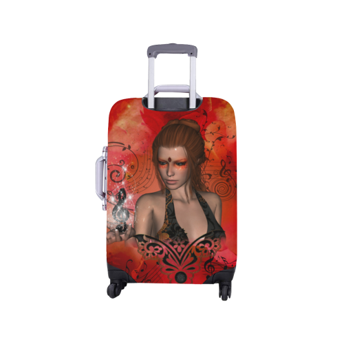Fairy with clef Luggage Cover/Small 18"-21"