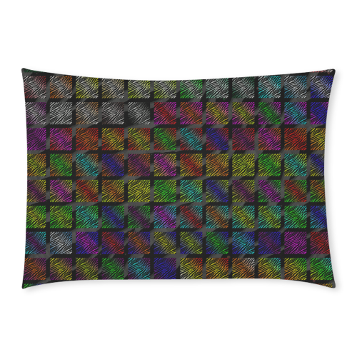 Ripped SpaceTime Stripes Collection Custom Rectangle Pillow Case 20x30 (One Side)