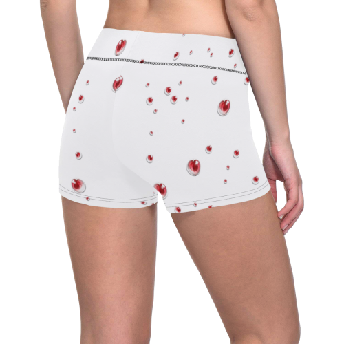 Valentine Heart Women's All Over Print Short Leggings (Model L28)