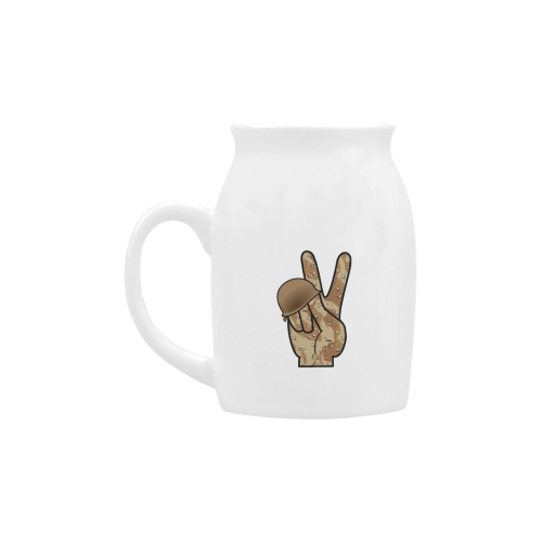 Desert Camouflage Peace Sign Milk Cup (Small) 300ml