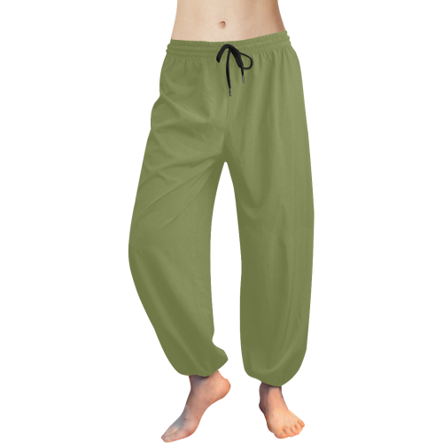 Turtle Green Women's All Over Print Harem Pants (Model L18)