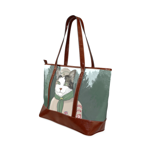 Cat Scouts Grey Tabby Tote Bag Tote Handbag (Model 1642)