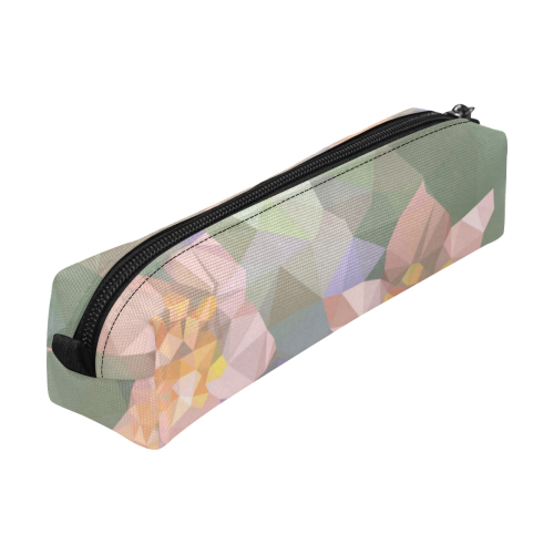 Low Poly Flowers Pencil Pouch/Small (Model 1681)