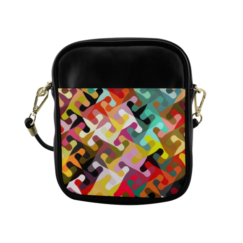 Colorful shapes Sling Bag (Model 1627)