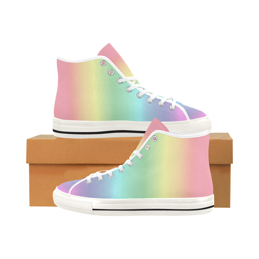 pastel rainbow shoes