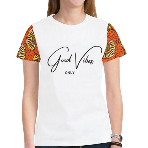T shirt Wax 2 GV New All Over Print T-shirt for Women (Model T45)