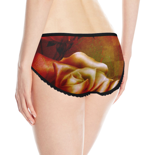 Wonderful red roses Women's All Over Print Classic Briefs (Model L13)
