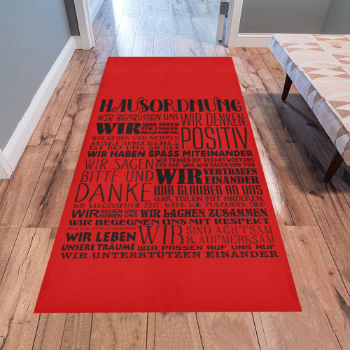 German House Rules - POSITIVE HAUSORDNUNG 1 Area Rug 7'x3'3''