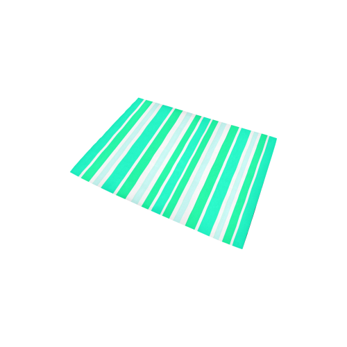 Summer Greens Stripes Area Rug 2'7"x 1'8‘’