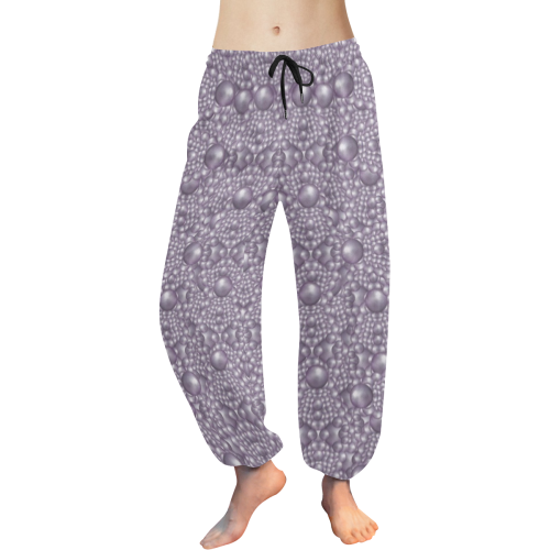 festive purple pearls Women's All Over Print Harem Pants (Model L18)
