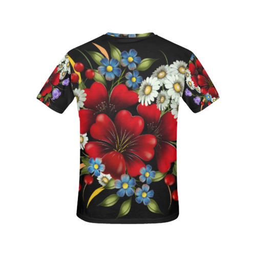 Bouquet Of Flowers All Over Print T-Shirt for Women (USA Size) (Model T40)