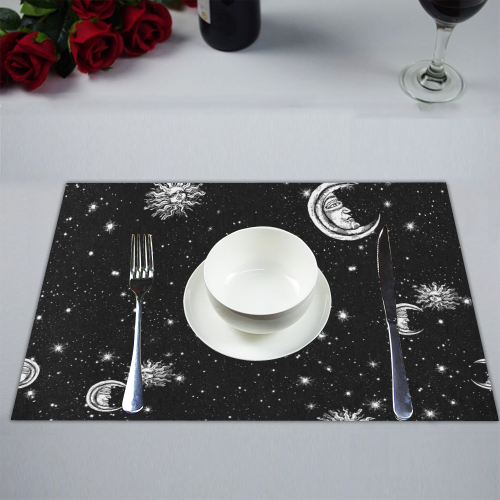 Mystic Stars, Moon and Sun Placemat 14’’ x 19’’ (Set of 2)