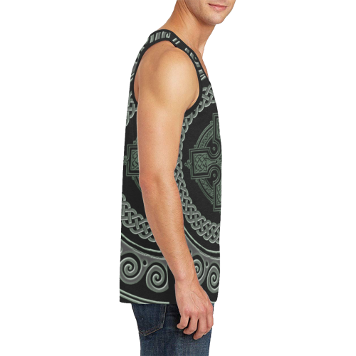 Awesome Celtic Cross Men's All Over Print Tank Top (Model T57)