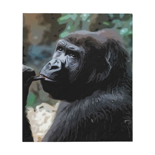 animal art studio 16516 Gorilla Quilt 60"x70"