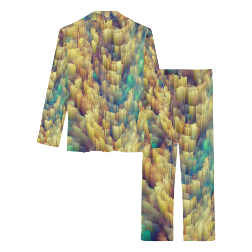 glitch art #colors Women's Long Pajama Set